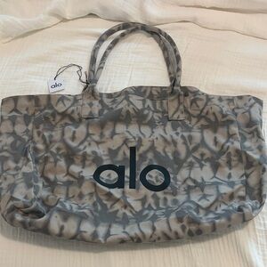 ALO Yoga Camouflage Gray Tote Bag